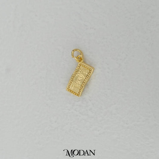 Mini Golden Dolar Charm DIY Charm Liontin Uang Kecil Hypoallergenic Gold Filled