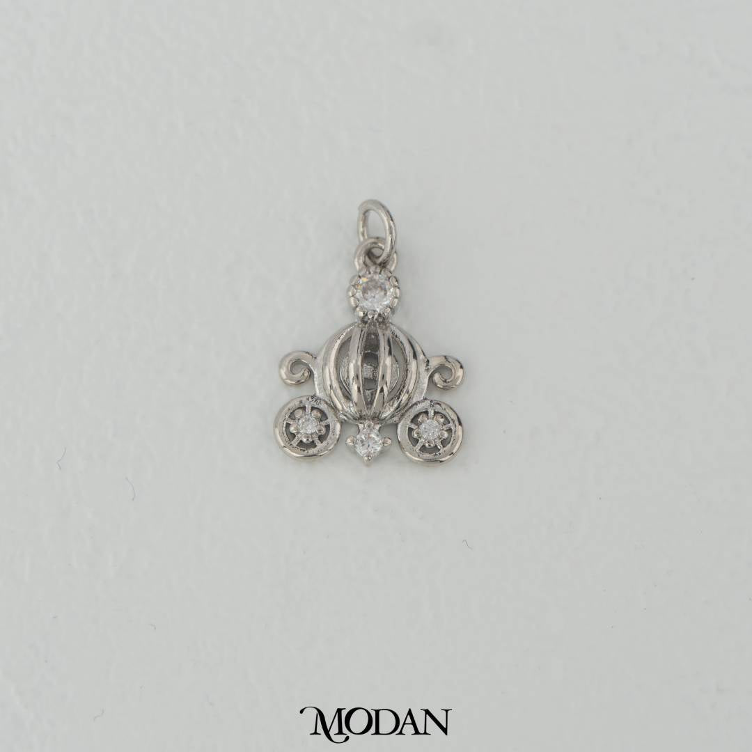 Fairy Tale Princess Carriage Charm DIY Charm Liontin Kereta Kencana Hypoallergenic Gold Filled