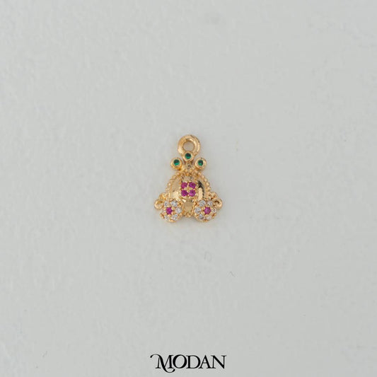 Mini Colorful Fairy Tale Princess Carriage Charm DIY Charm Liontin Kereta Kencana Hypoallergenic Gold Filled