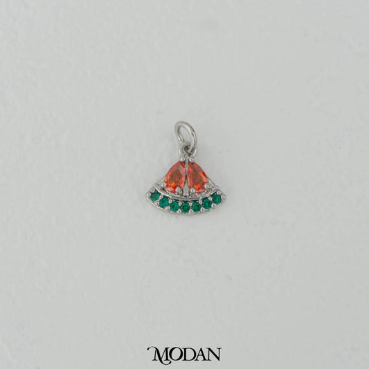Fresh Fruit Summer Red Watermelon Charm DIY Charm Liontin Buah Semangka Hypoallergenic Gold Filled