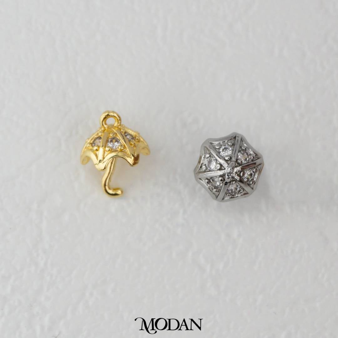 Cute Umbrella Charm DIY Charm Liontin Payung Lucu Hypoallergenic Gold Filled