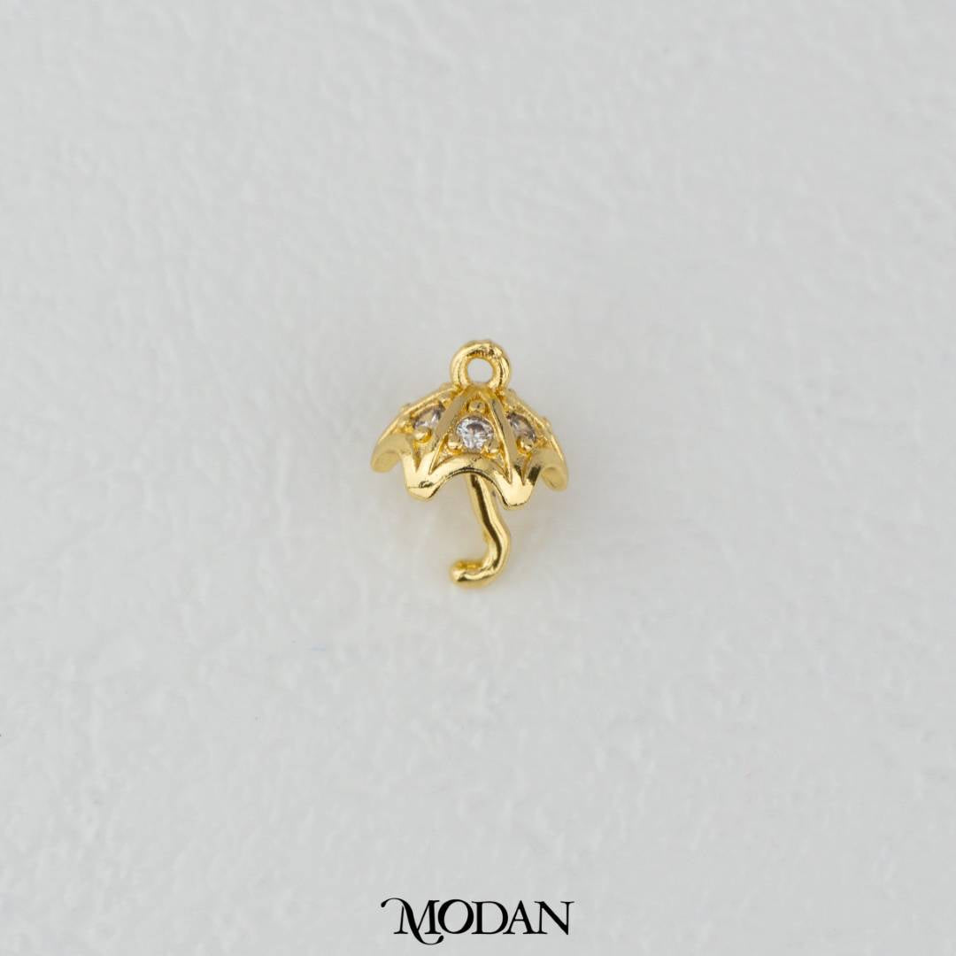 Cute Umbrella Charm DIY Charm Liontin Payung Lucu Hypoallergenic Gold Filled