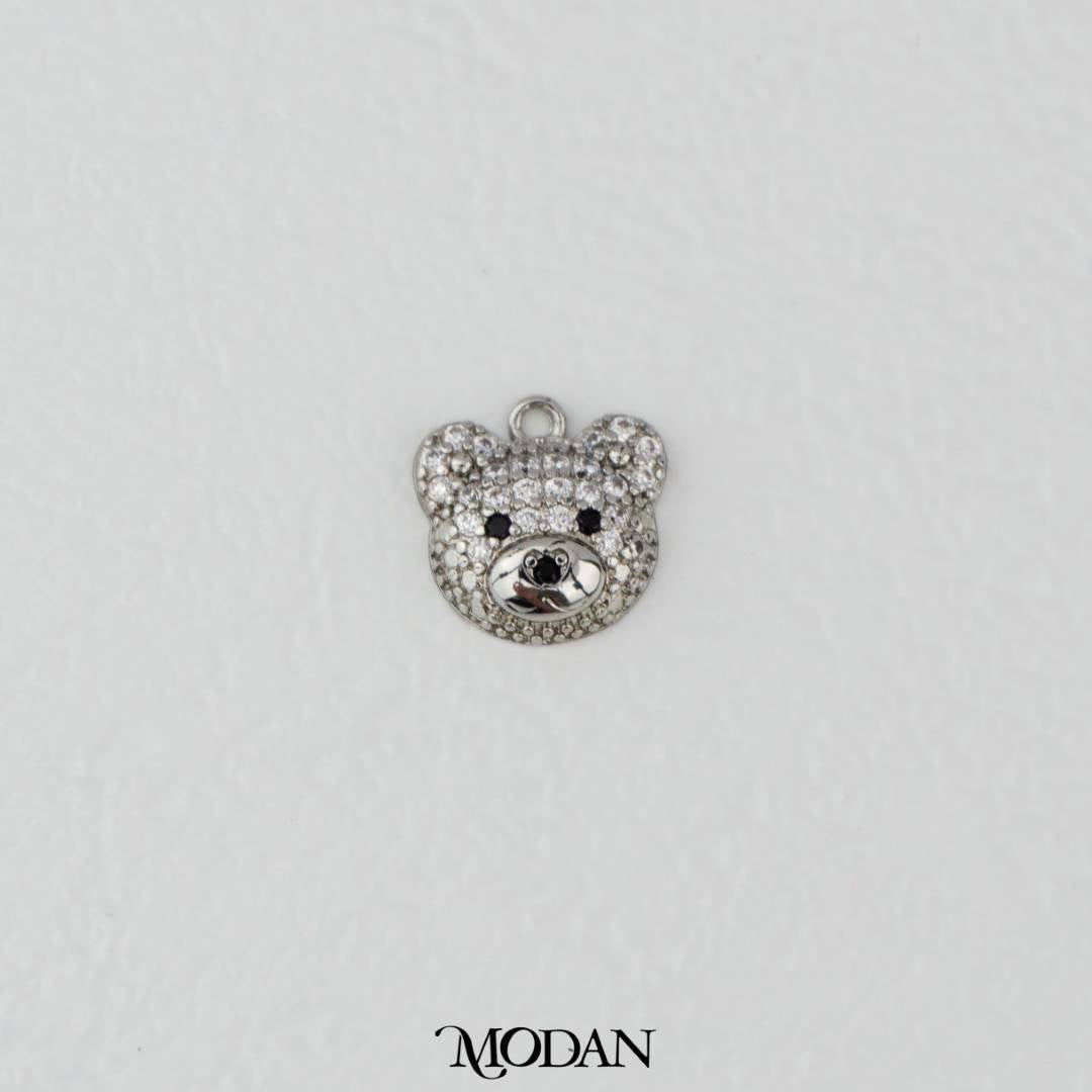 Mini Cute Panda Face Charm DIY Charm Liontin Muka Panda Hypoallergenic Gold Filled