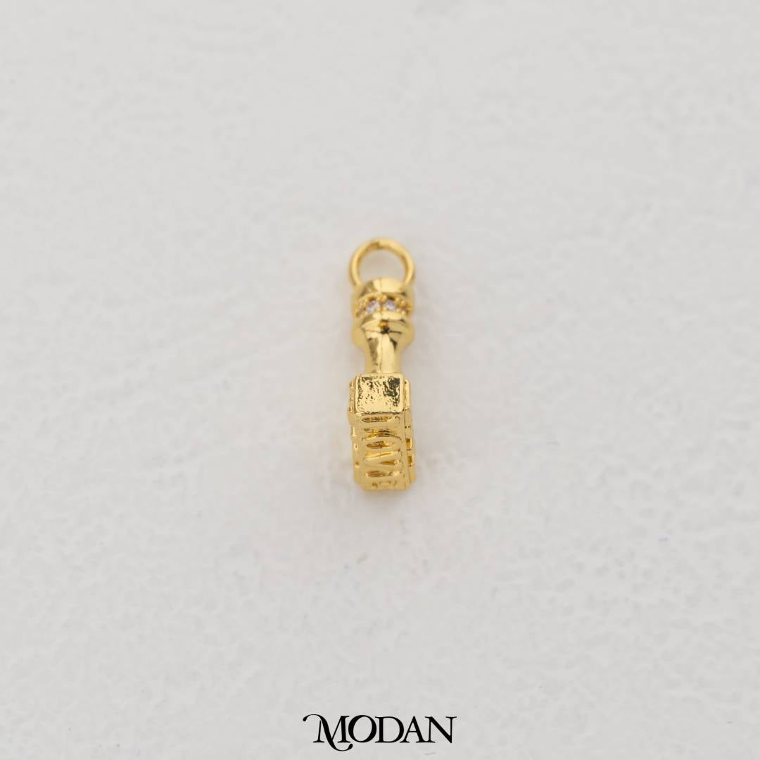 3D Love Hammer Statement Charm DIY Charm Liontin Palu Cinta Hypoallergenic Gold Filled