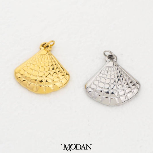 Clam Shell Ocean Charm DIY Charm Liontin Cangkang Kerang Mutiara Hypoallergenic Stainless Steel