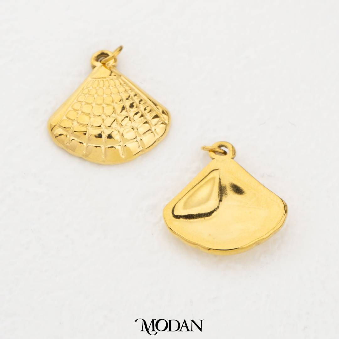 Clam Shell Ocean Charm DIY Charm Liontin Cangkang Kerang Mutiara Hypoallergenic Stainless Steel