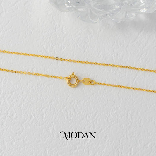Dainty Plain Cable Chain DIY Rantai Kalung Polos Tipis Hypoallergenic Gold Plated