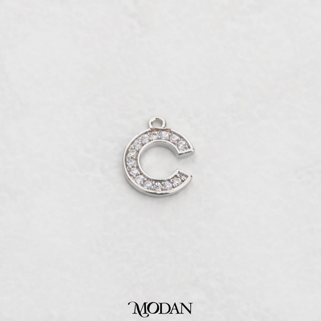 Minimalist Semi-Circle Zirconia Charm DIY Charm Liontin Setengah Lingkaran Hypoallergenic Gold Filled