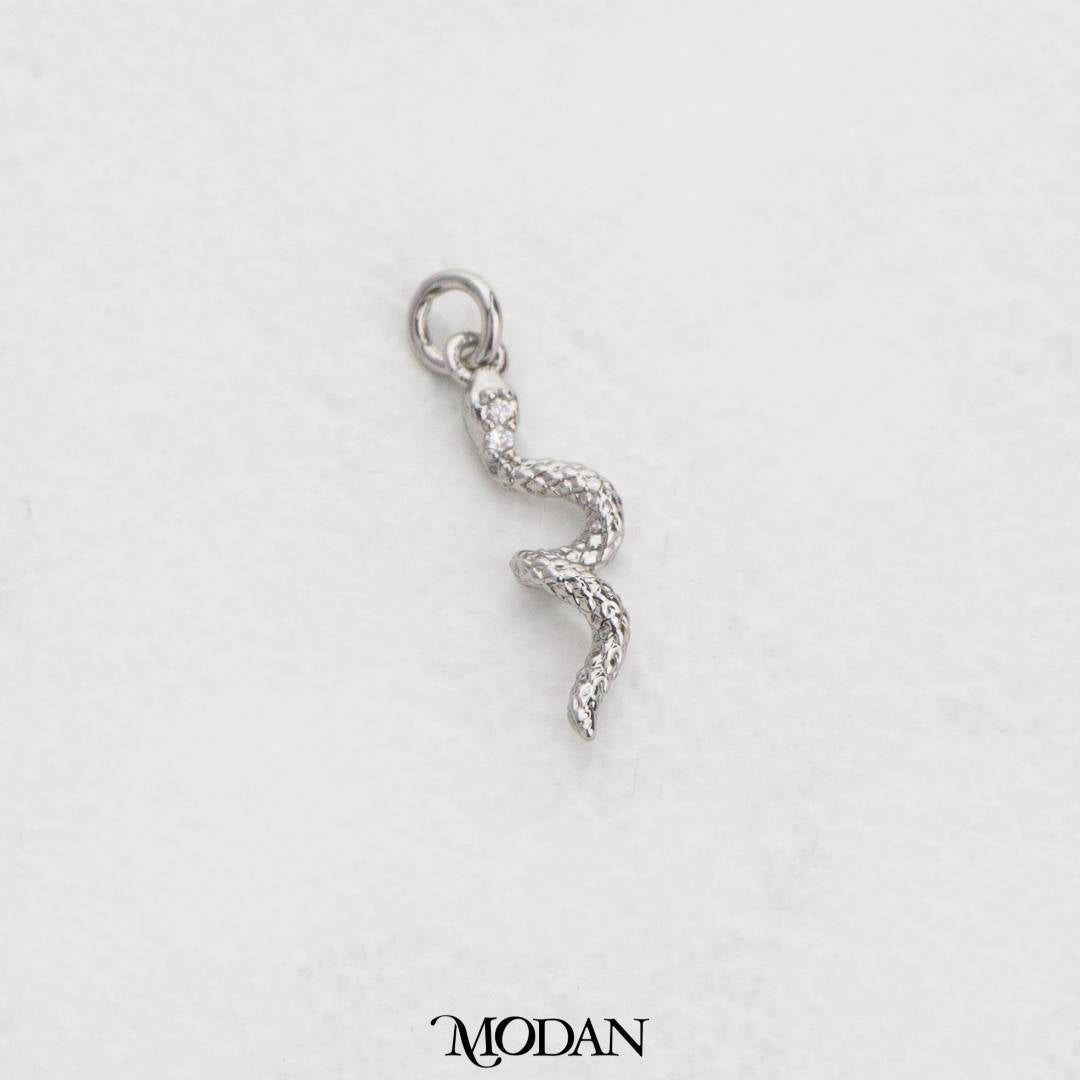 Snake Twisted Textured Animal DIY Charm Liontin Ular Tekstur Hypoallergenic Gold Filled
