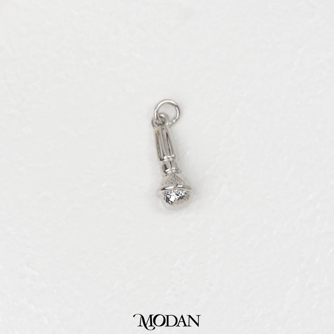 Microphone Symphony Essentials Charm DIY Charm Liontin Mikrofon Hypoallergenic Gold Filled