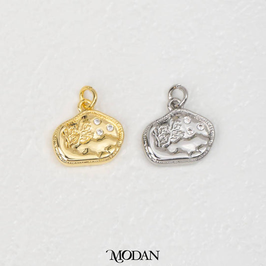 Irregular Beach Ocean DIY Charm Liontin Pantai Hypoallergenic Gold Filled