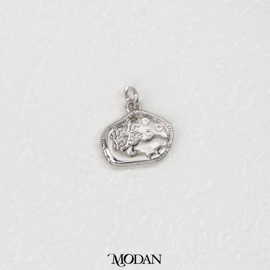 Irregular Beach Ocean DIY Charm Liontin Pantai Hypoallergenic Gold Filled