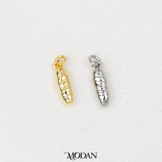 Plain Baguette Patisserie Charm DIY Charm Liontin Pastry Roti Baguette Hypoallergenic Gold Filled