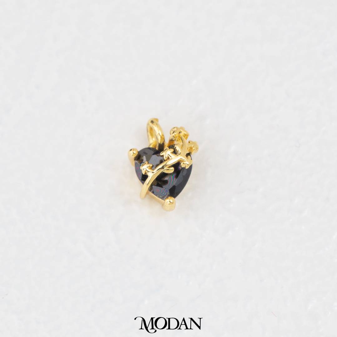 Colorful Graceful Heart Meaningful Charm DIY Charm Liontin Kalung/Gelang Hati Bermakna Hypoallergenic Gold Filled