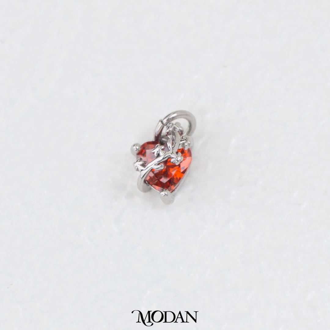 Colorful Graceful Heart Meaningful Charm DIY Charm Liontin Kalung/Gelang Hati Bermakna Hypoallergenic Gold Filled