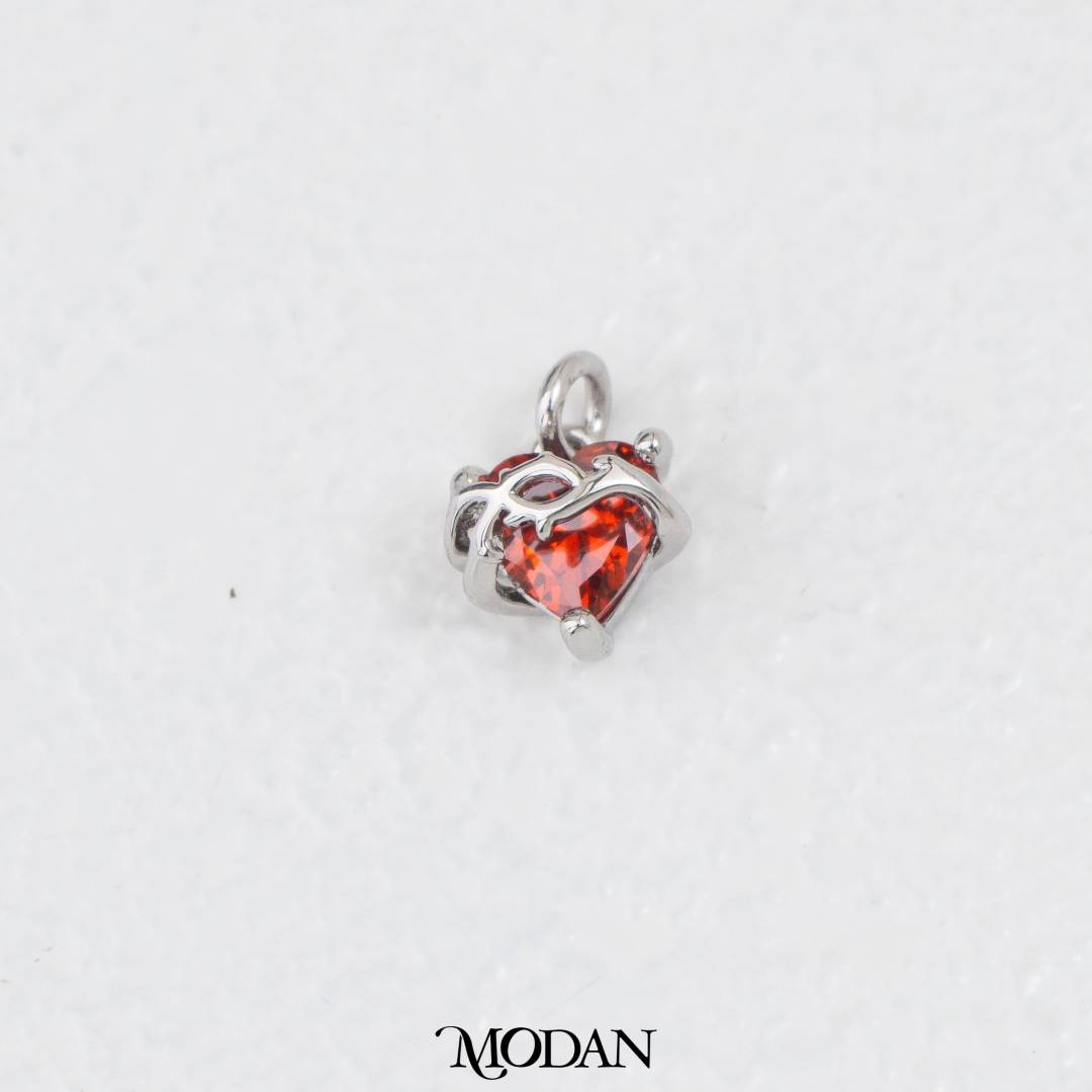 Colorful Joyful Heart Meaningful Charm DIY Charm Liontin Kalung/Gelang Hati Bermakna Hypoallergenic Gold Filled