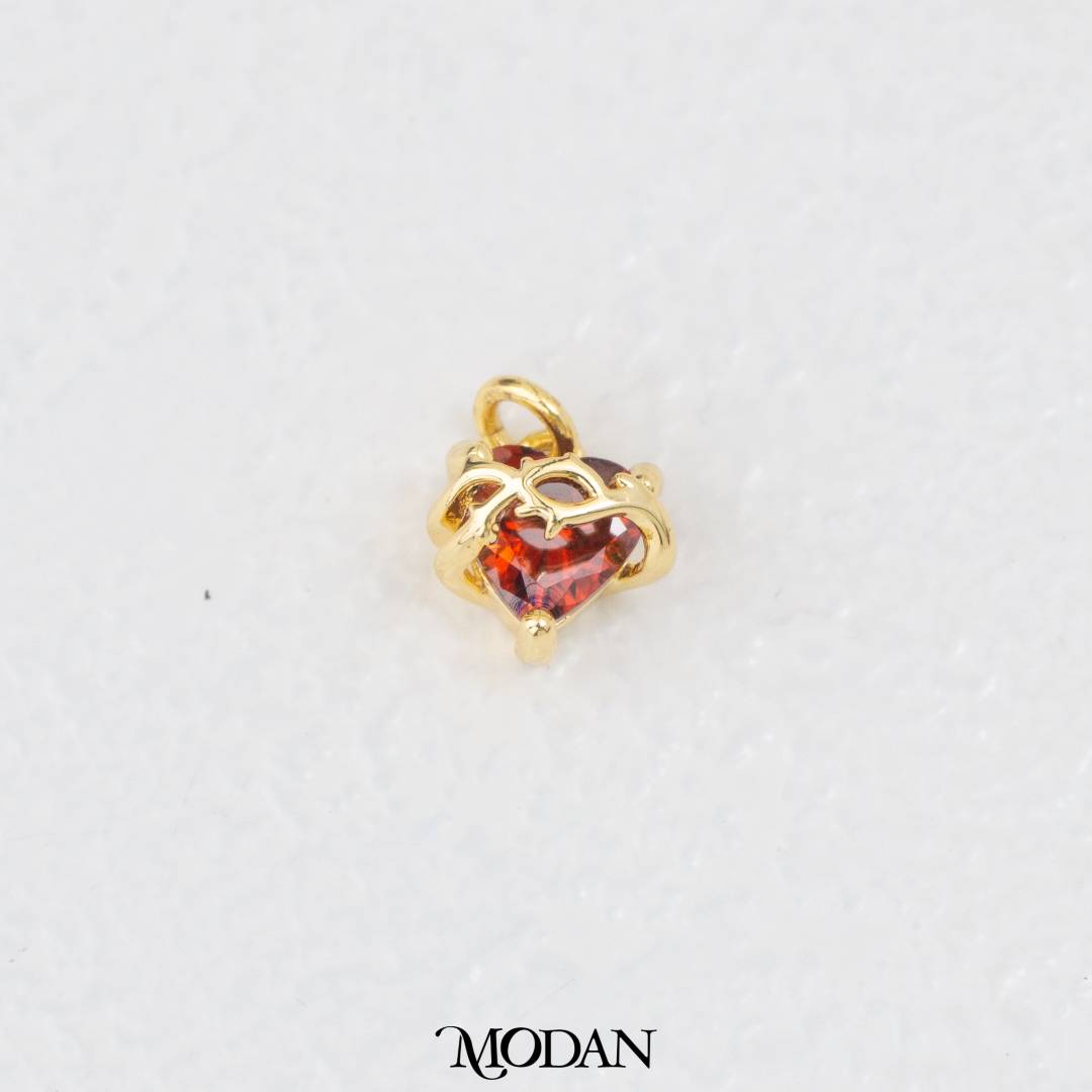 Colorful Joyful Heart Meaningful Charm DIY Charm Liontin Kalung/Gelang Hati Bermakna Hypoallergenic Gold Filled