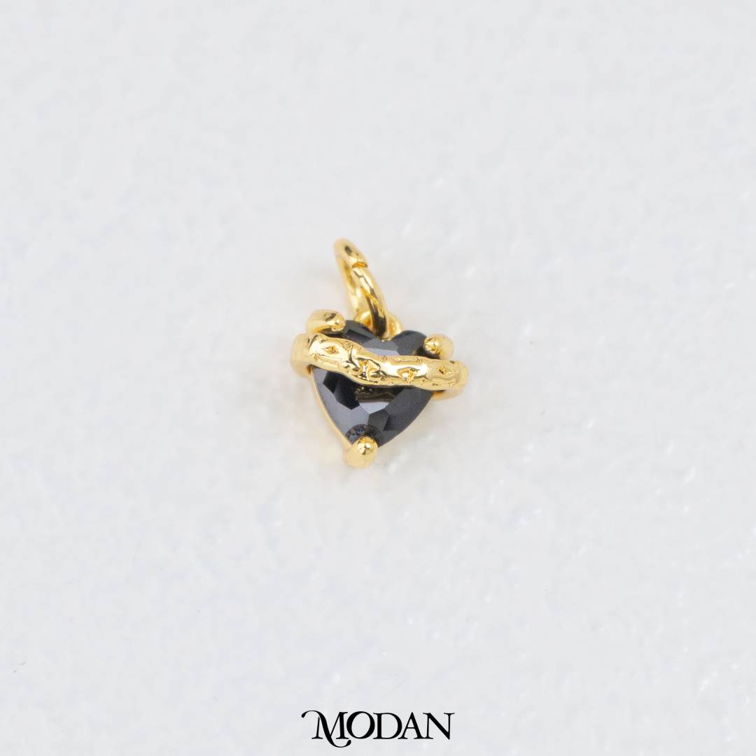 Colorful Strength Heart Meaningful Charm DIY Charm Liontin Kalung/Gelang Hati Bermakna Hypoallergenic Gold Filled