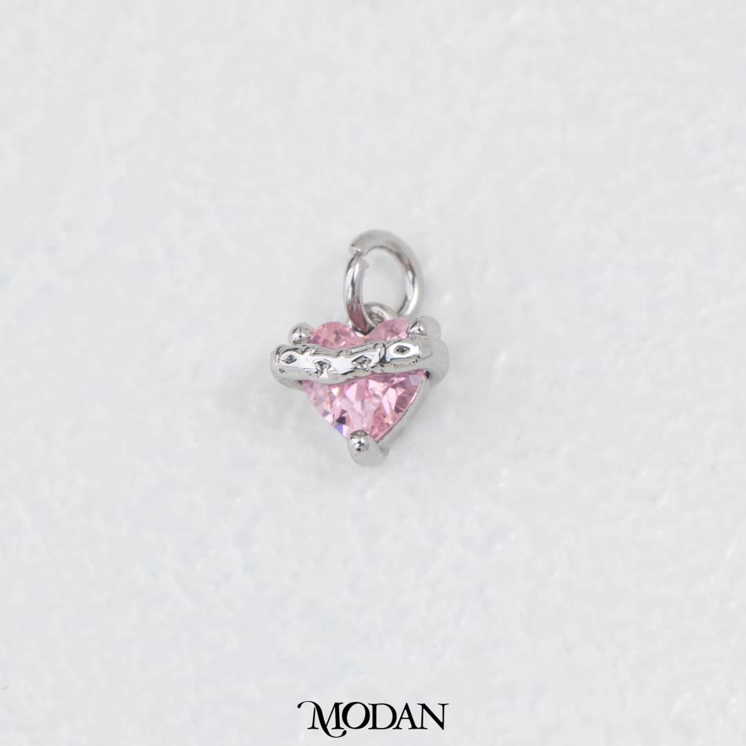 Colorful Strength Heart Meaningful Charm DIY Charm Liontin Kalung/Gelang Hati Bermakna Hypoallergenic Gold Filled