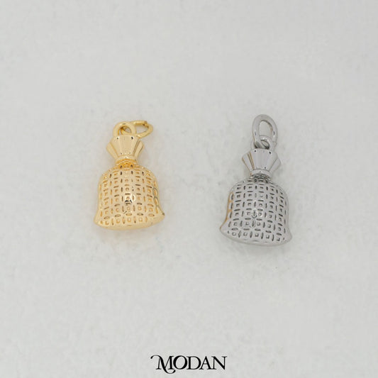 Money Bag DIY Charm Liontin Kantong Uang Hypoallergenic Gold Filled