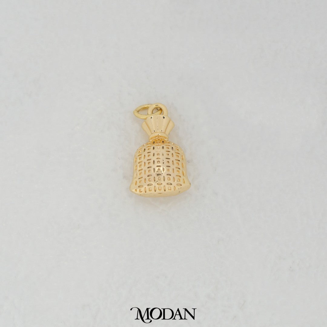 Money Bag DIY Charm Liontin Kantong Uang Hypoallergenic Gold Filled