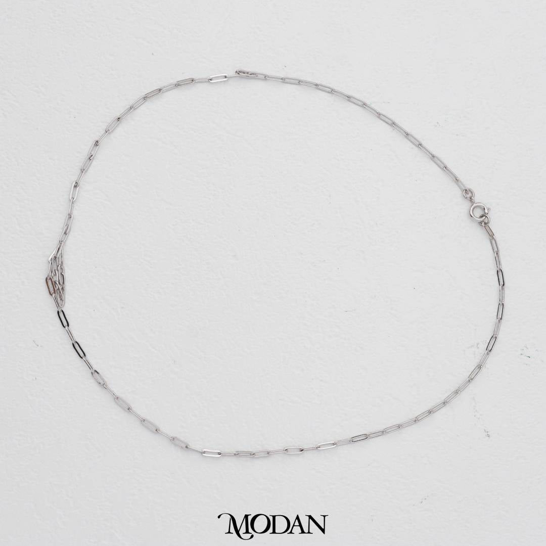 Minimalist Paper Clip Necklace Chain DIY Chain Rantai Kalung Hypoallergenic Gold Filled
