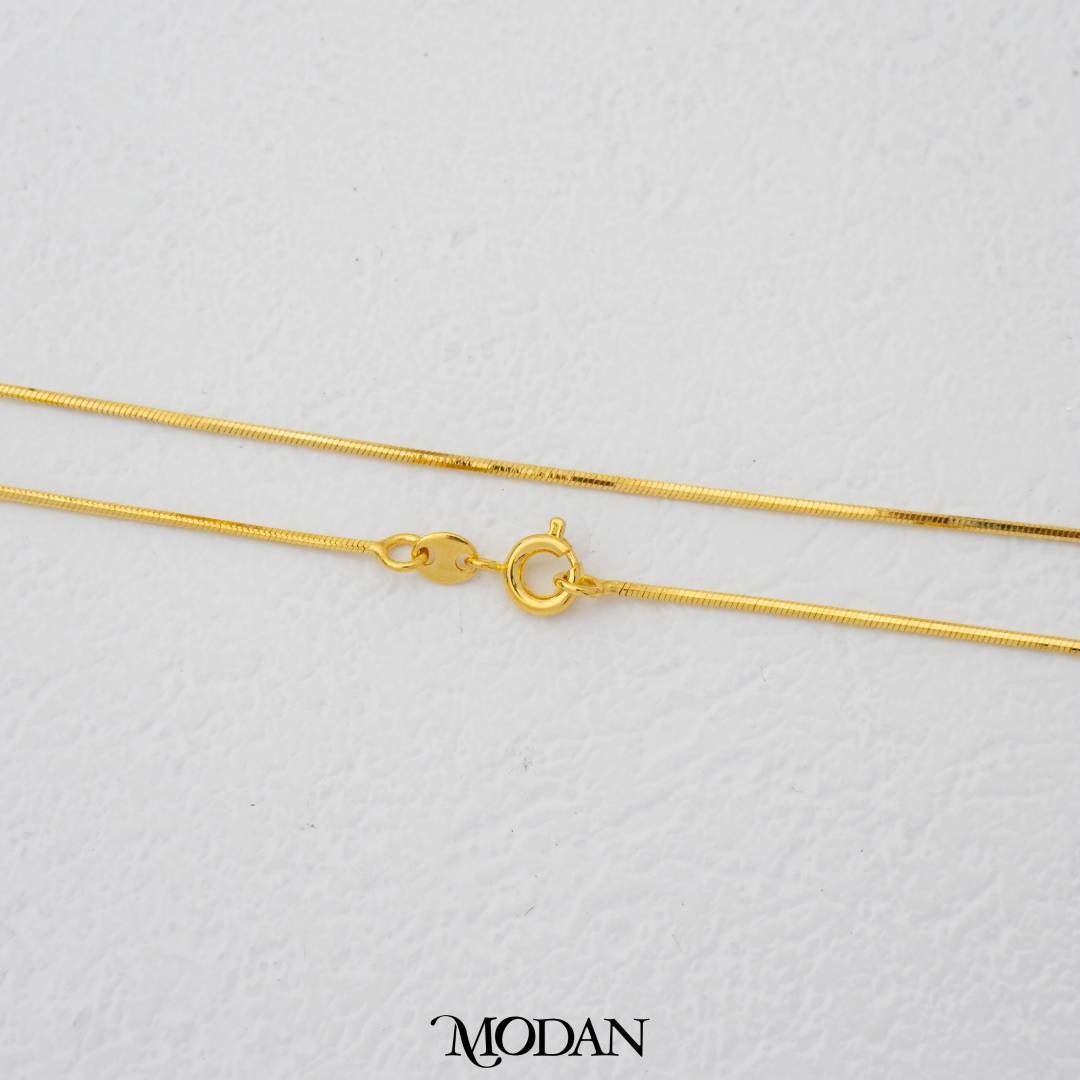 58cm Dainty Snake Necklace Chain DIY Chain Rantai Kalung Polos Sisik Ular Hypoallergenic Gold Plated