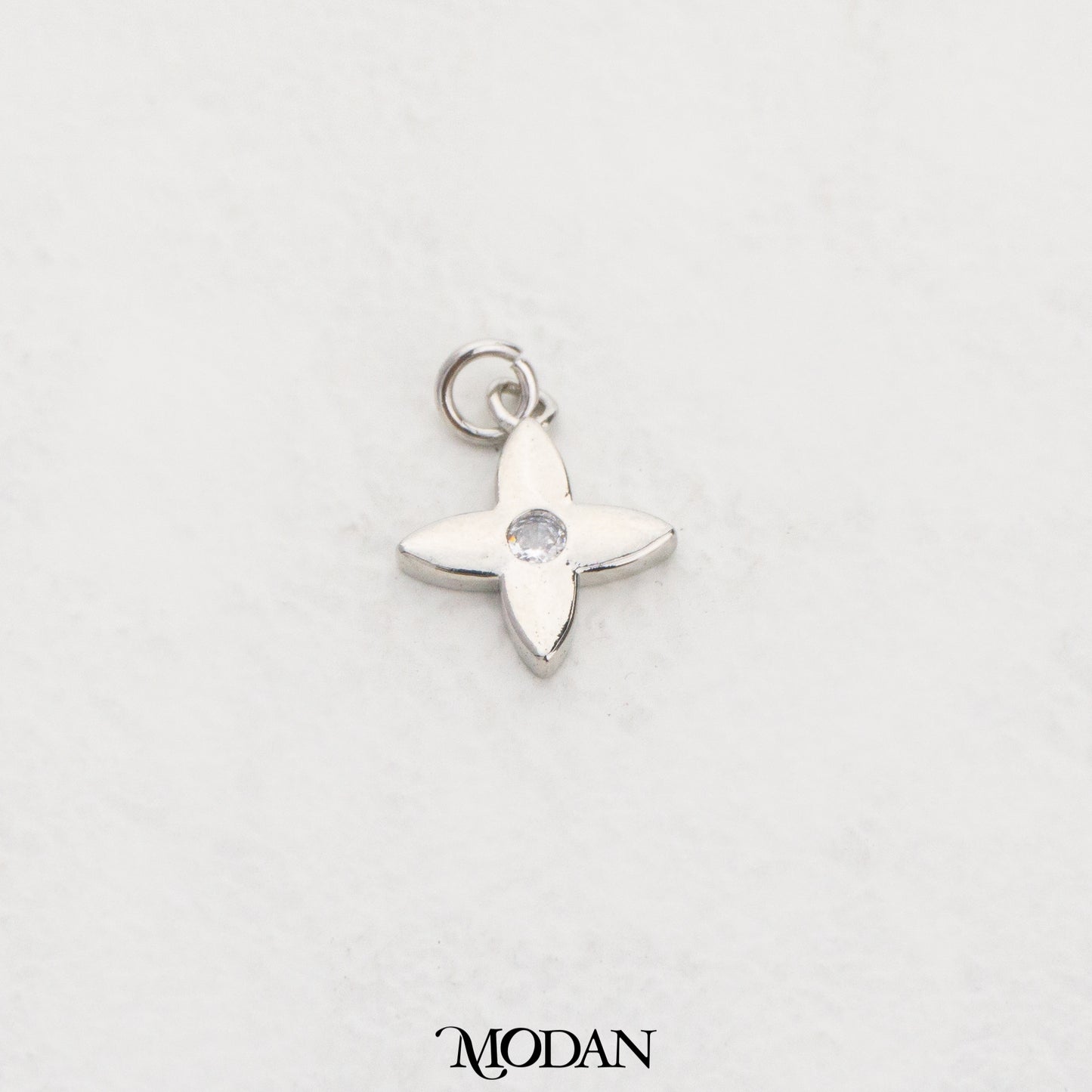 Simple Flower Starburst DIY Charm Liontin Bunga Bintang Hypoallergenic Gold Filled