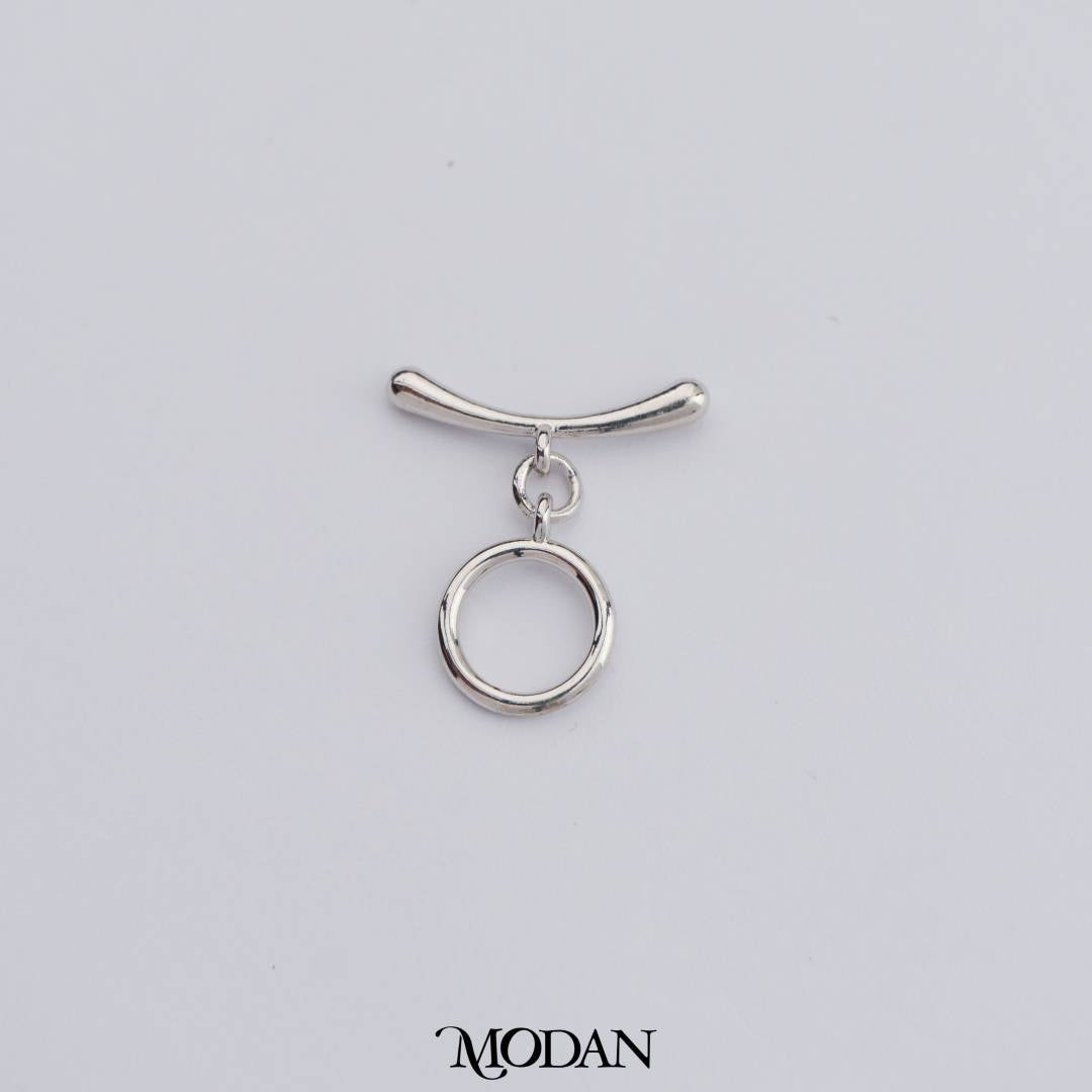 Round Curved Bar Toggle Clasp DIY Necklace Closure Pengait Gelang Hypoallergenic Gold Plated