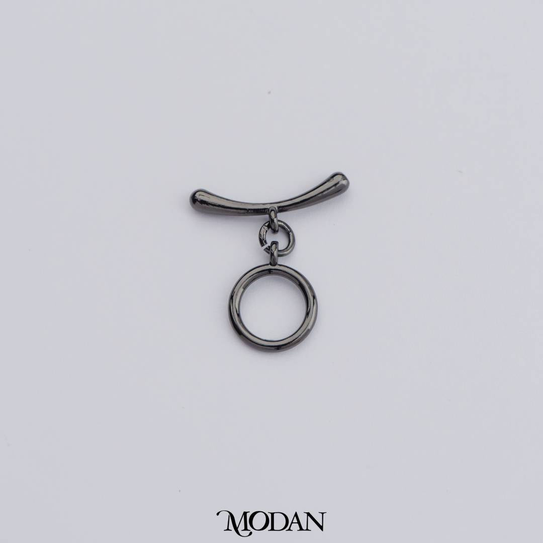 Round Curved Bar Toggle Clasp DIY Necklace Closure Pengait Gelang Hypoallergenic Gold Plated