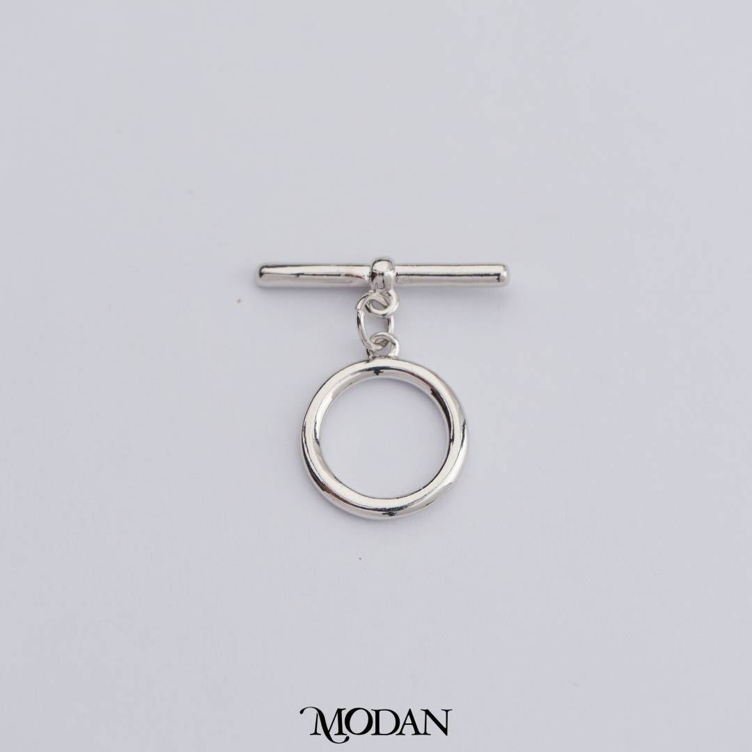 24mm Round Curved Bar Toggle Clasp DIY Necklace Closure Pengait Gelang Hypoallergenic Gold Filled