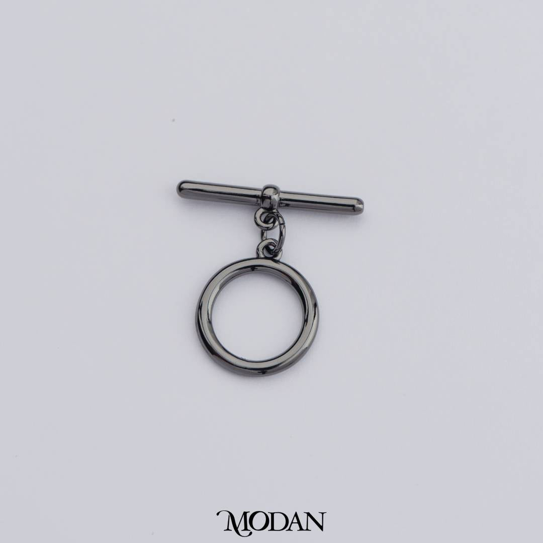 24mm Round Curved Bar Toggle Clasp DIY Necklace Closure Pengait Gelang Hypoallergenic Gold Filled