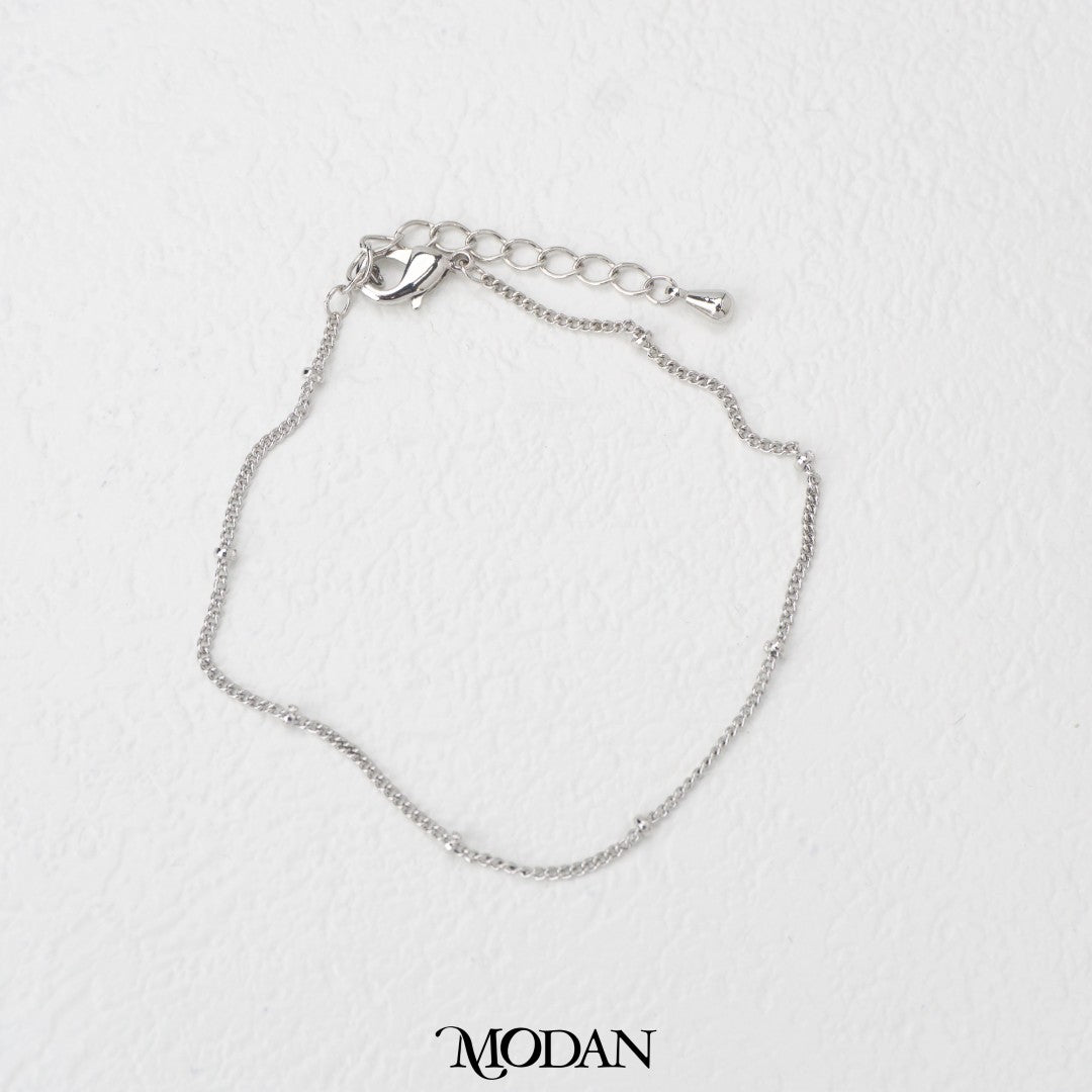 (16+3.5cm) Plain Satelite Bracelet Chain Unfinished DIY Chain Rantai Gelang Satelite Hypoallergenic Gold Filled