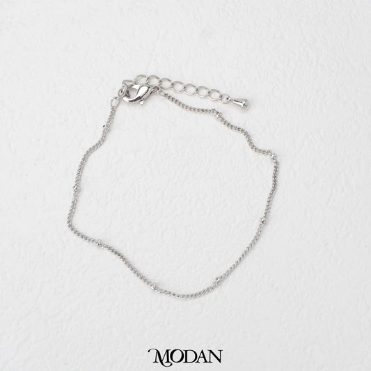 (16+3.5cm) Plain Satelite Bracelet Chain Unfinished DIY Chain Rantai Gelang Satelite Hypoallergenic Gold Filled
