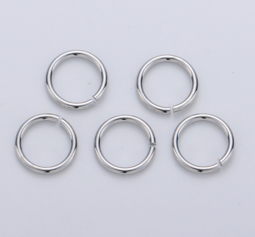 (7mm) (10pcs) Jump Ring O DIY Necklace Closure Aksesoris Hypoallergenic Gold Filled