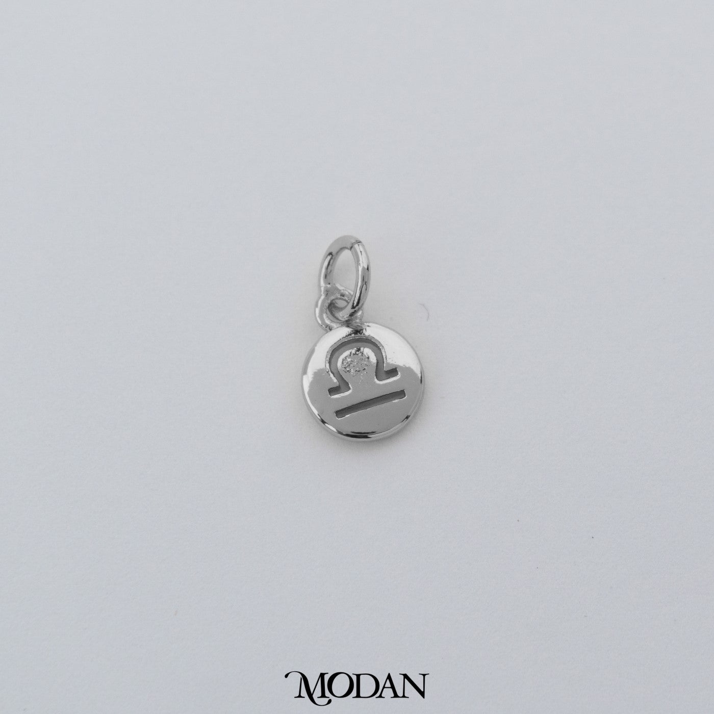 Mini Round Zodiac Sign Charm DIY Charm Liontin Kalung Logo Zodiak Bulat Polos Hypoallergenic Gold Filled