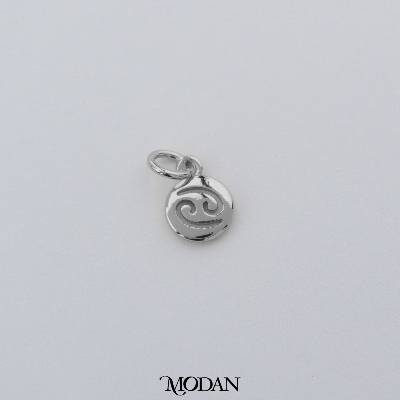 Mini Round Zodiac Sign Charm DIY Charm Liontin Kalung Logo Zodiak Bulat Polos Hypoallergenic Gold Filled
