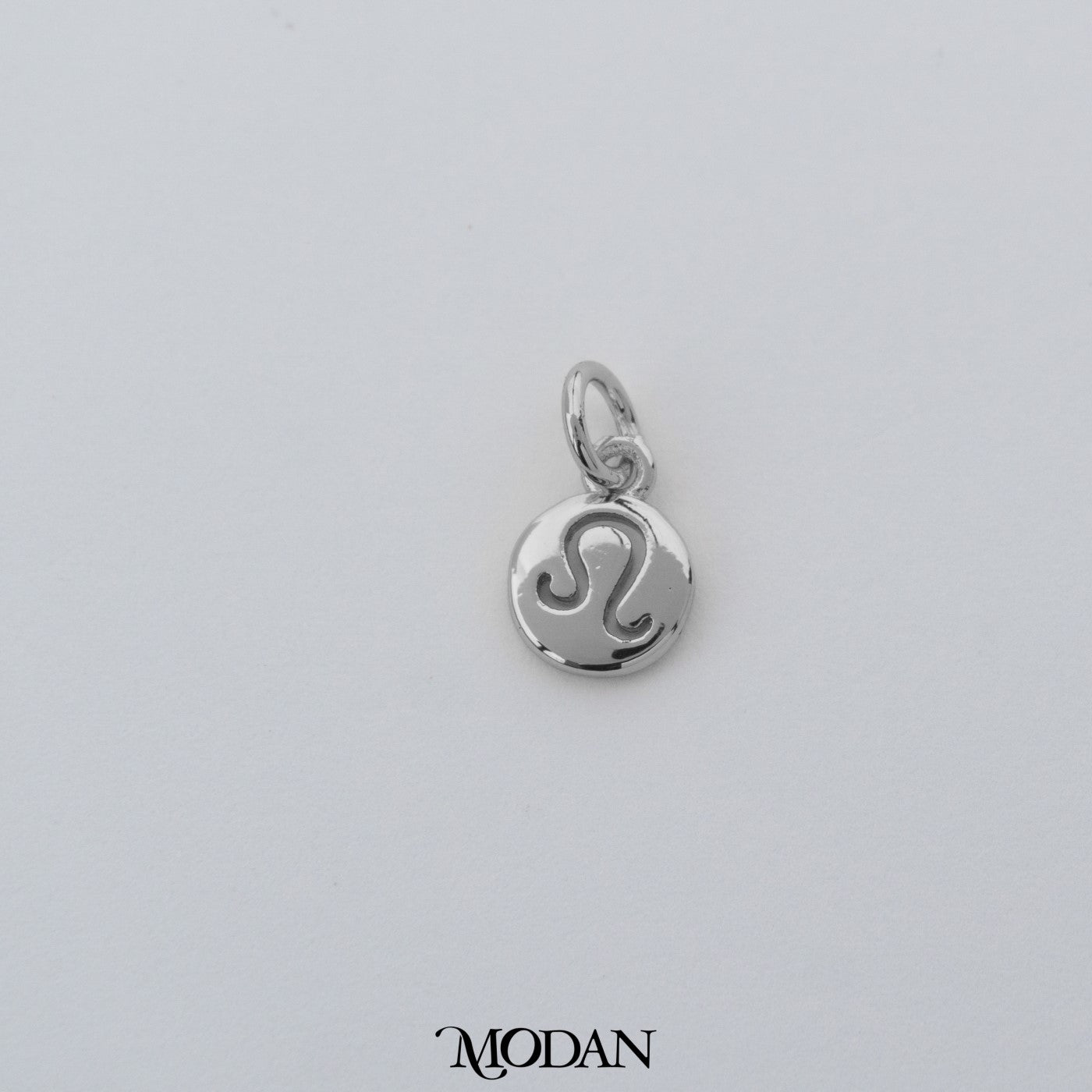 Mini Round Zodiac Sign Charm DIY Charm Liontin Kalung Logo Zodiak Bulat Polos Hypoallergenic Gold Filled