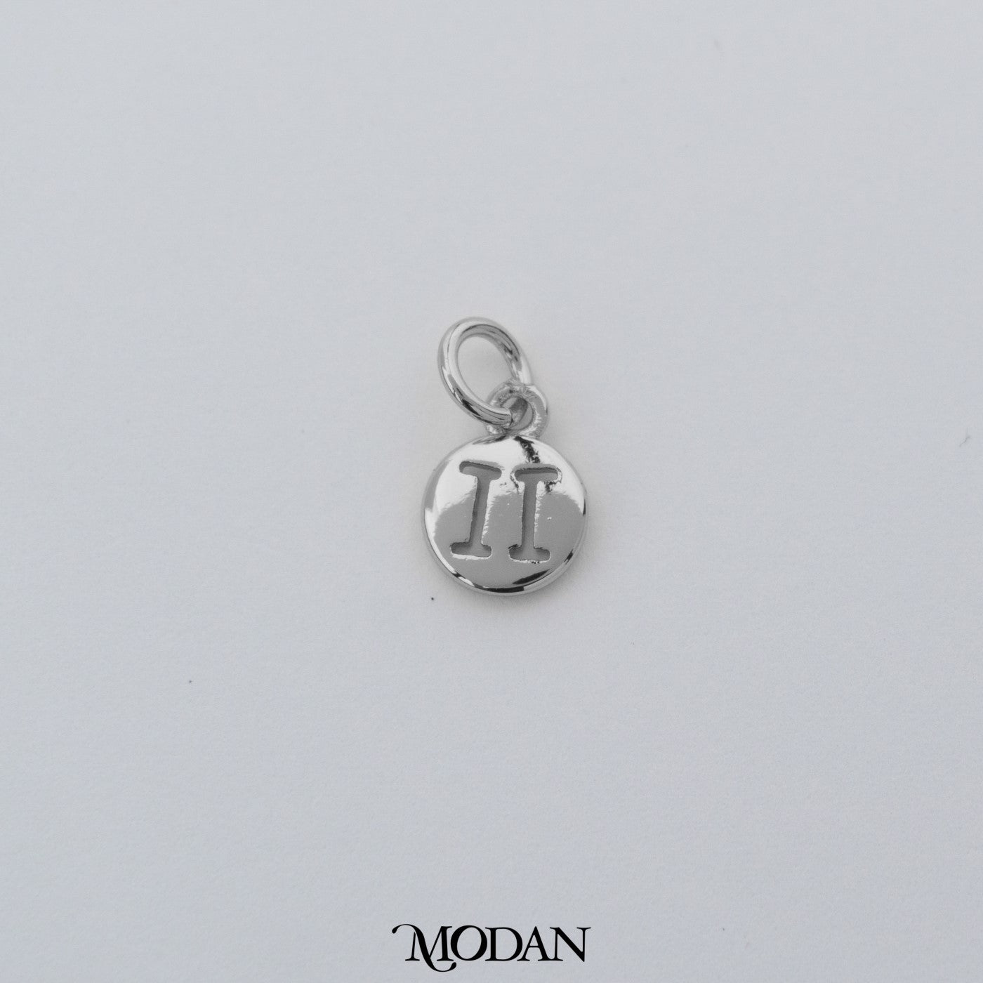 Mini Round Zodiac Sign Charm DIY Charm Liontin Kalung Logo Zodiak Bulat Polos Hypoallergenic Gold Filled