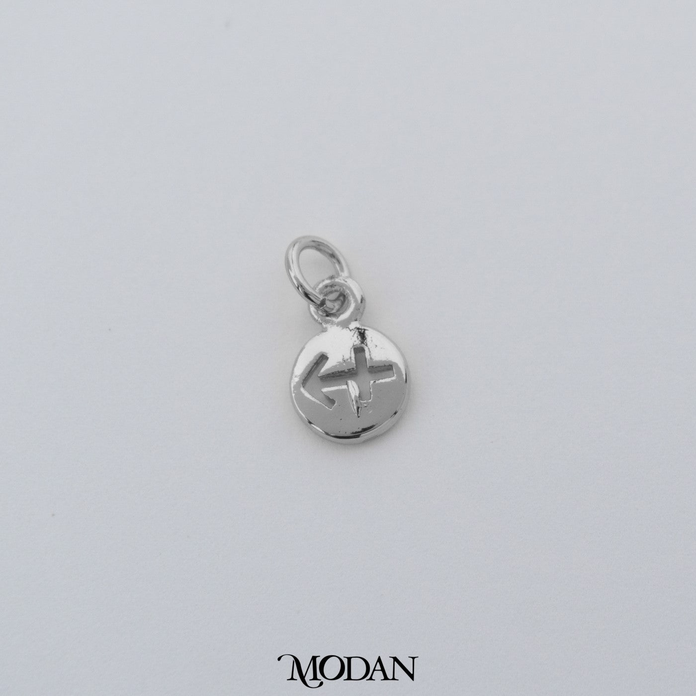 Mini Round Zodiac Sign Charm DIY Charm Liontin Kalung Logo Zodiak Bulat Polos Hypoallergenic Gold Filled