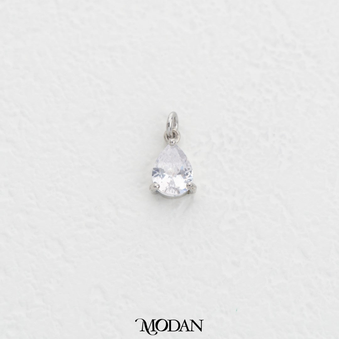 Mini Plain Teardrop DIY Charm Liontin Tetes Air Polos Hypoallergenic Gold Plated
