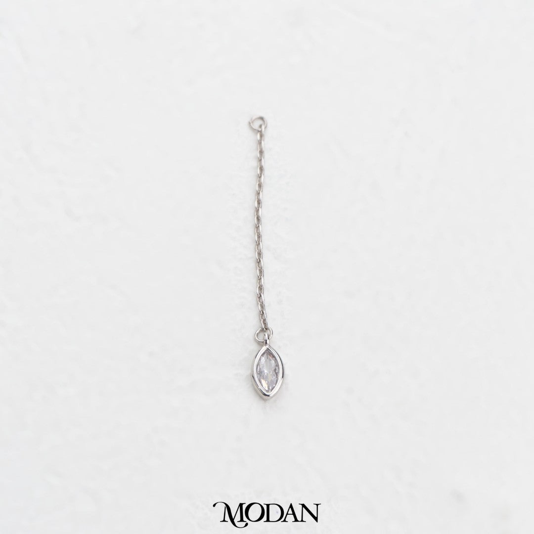 Teardrop With Chain Charm DIY Charm Liontin Tetes Air Dengan Rantai Hypoallergenic Gold Filled