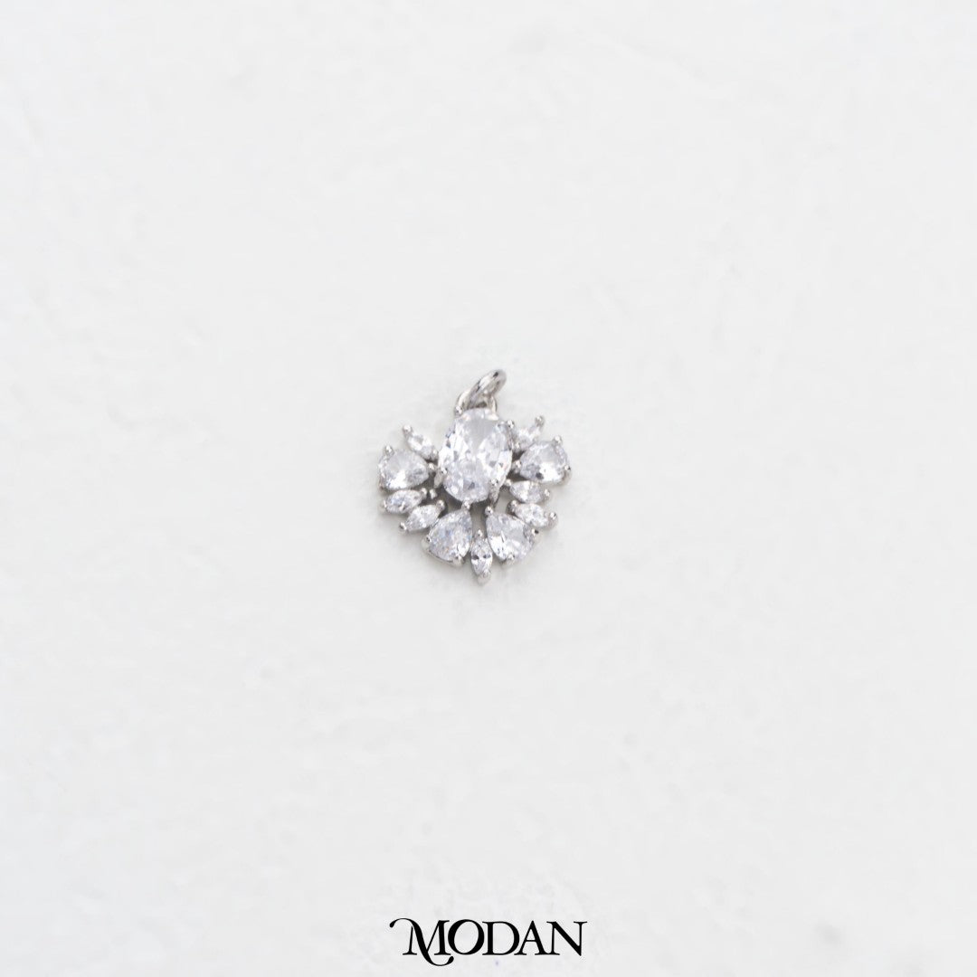 Flower Cluster Charm DIY Charm Liontin Bunga Hypoallergenic Gold Filled
