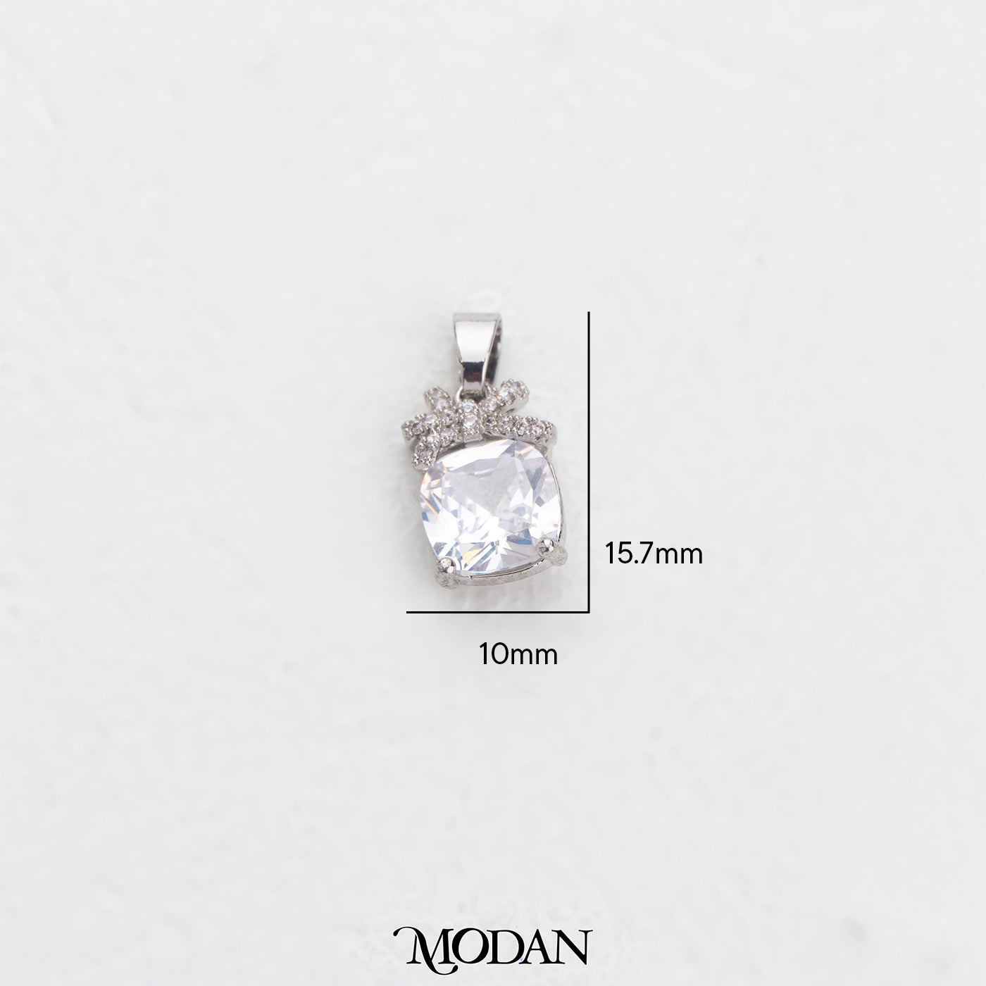 Ribbon Bow Pear Cut Charm DIY Charm Liontin Pita Hypoallergenic Gold Plated