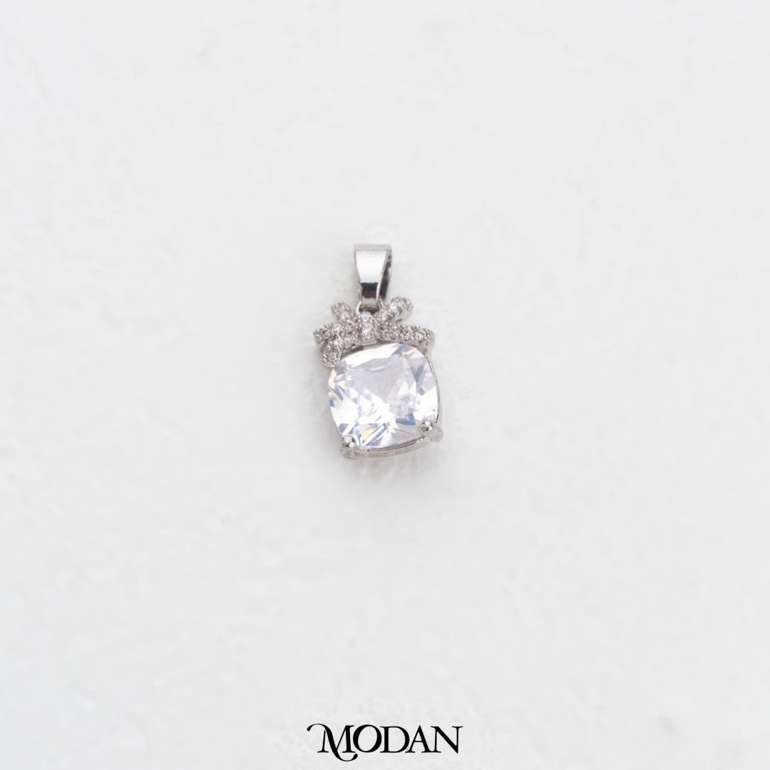 Ribbon Bow Pear Cut Charm DIY Charm Liontin Pita Hypoallergenic Gold Plated