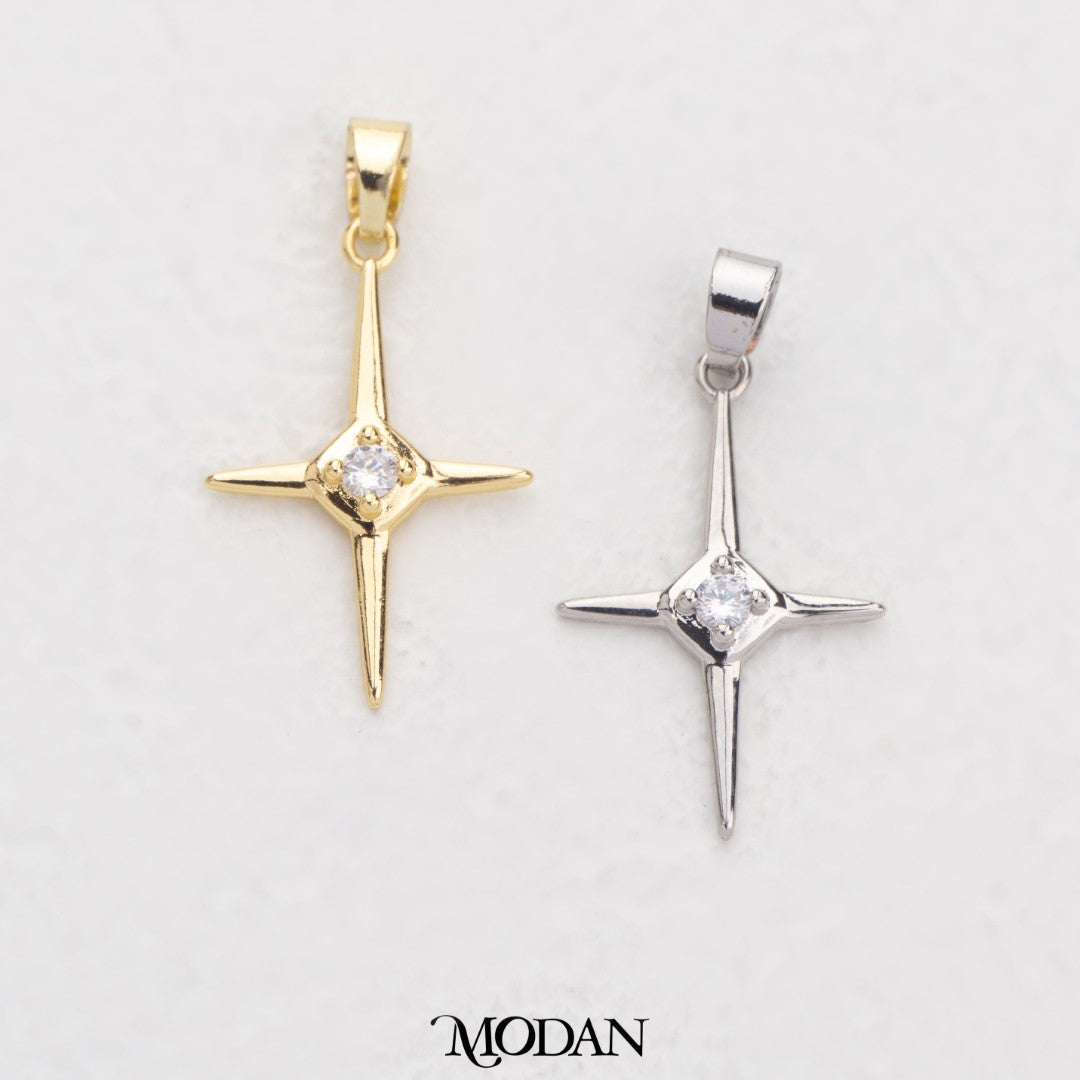 North Star DIY Charm Liontin Kalung/Gelang Bintang Hypoallergenic Gold Filled