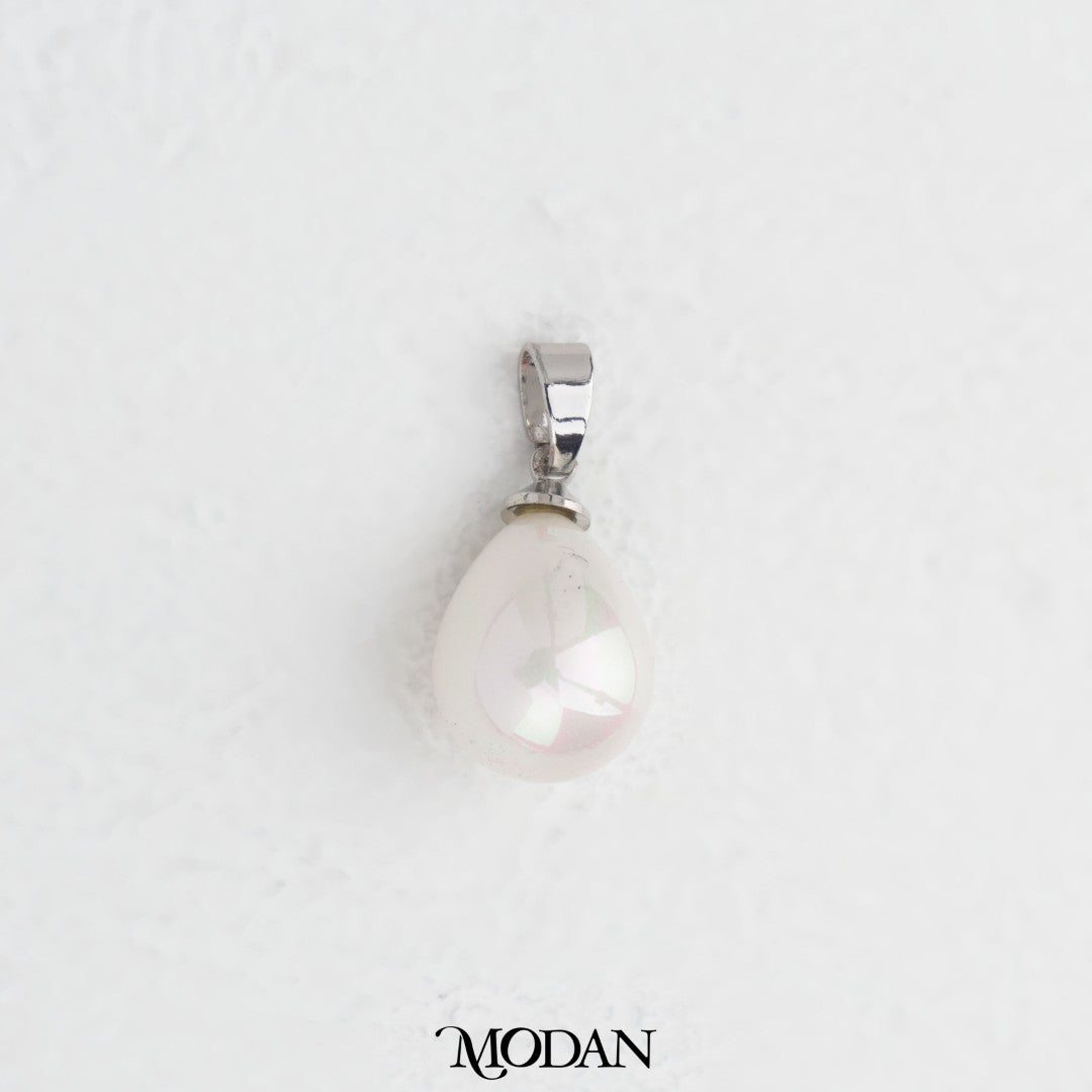 Oval Faux Pearl Pendant DIY Pendant Liontin Mutiara Oval Hypoallergenic Gold Plated