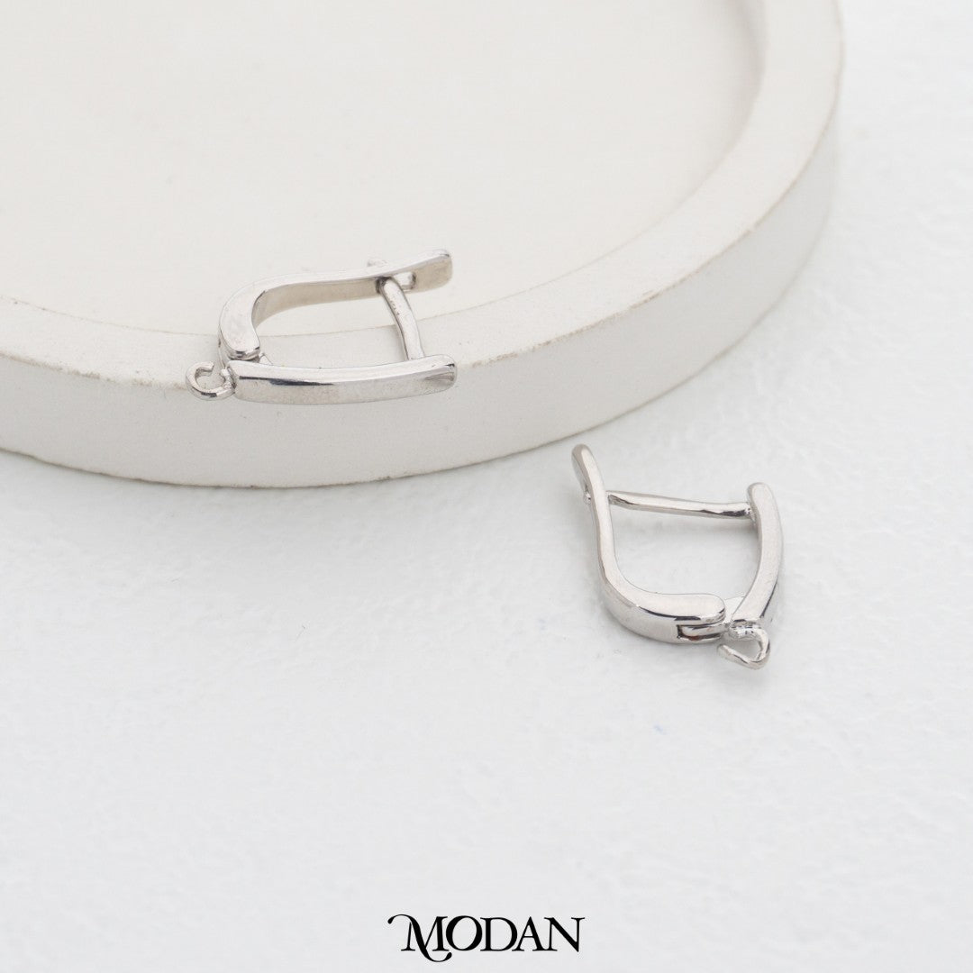 Plain Bar English Lock Earrings DIY Earrings Findings Pengait Anting Polos Unfinished Hypoallergenic Gold Filled