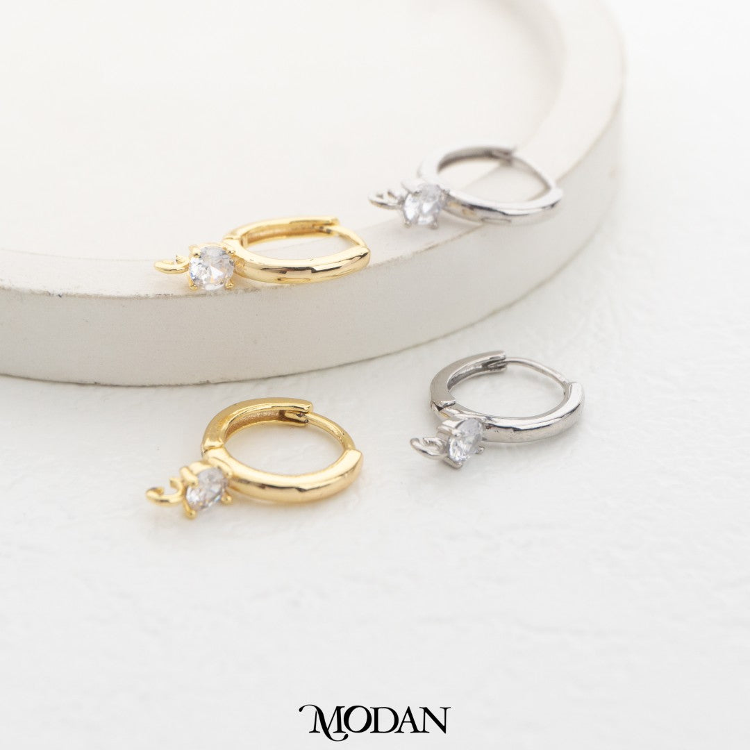 (17mm) Plain Marquise Hoops Earrings DIY Earrings Findings Pengait Anting Polos Hypoallergenic Gold Filled