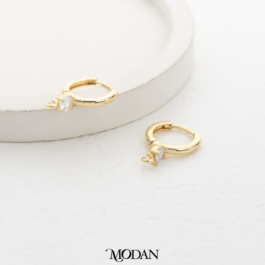 (17mm) Plain Marquise Hoops Earrings DIY Earrings Findings Pengait Anting Polos Hypoallergenic Gold Filled